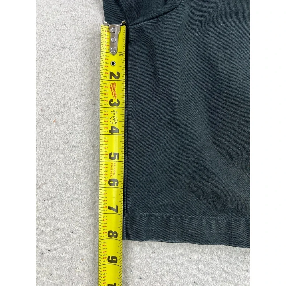 LL Bean Weekend Chino Shorts Mens 40 Black Pleated 8 Inseam Cotton V250